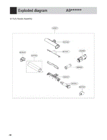 Flufy Nozzle Assembly parts for Lg Vacuum A916BM from AppliancePartsPros.com