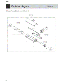 Carpet Nozzle (Nozzle Assembly,Turbine) parts for Lg Vacuum A925KRM from AppliancePartsPros.com