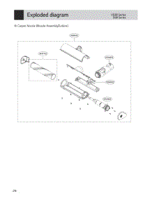 Carpet Nozzle (Nozzle Assembly,Turbine) parts for Lg Vacuum A925KSM from AppliancePartsPros.com