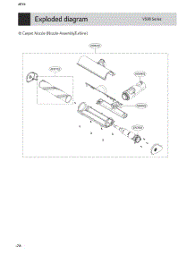 Carpet Nozzle (Nozzle Assembly,Turbine) parts for Lg Vacuum A927KVMS from AppliancePartsPros.com