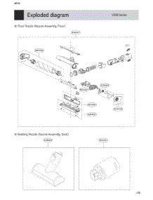 Floor Nozzle (Nozzle Assembly, Floor) parts for Lg Vacuum A927KVMS from AppliancePartsPros.com