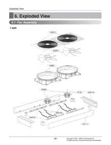 Fan Assembly parts for Lg Air Conditioner ACHH020HBAB.ABEAAAU from AppliancePartsPros.com