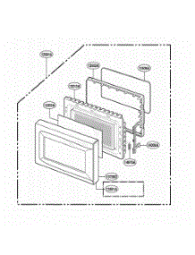 Door Parts parts for Lg Range ACM0860AC from AppliancePartsPros.com