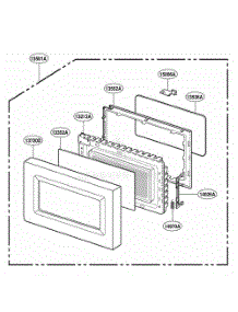 Door Parts parts for Lg Range ACM1420AB from AppliancePartsPros.com