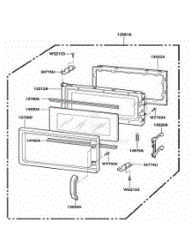 Door Parts parts for Lg Range ACO1180AW from AppliancePartsPros.com