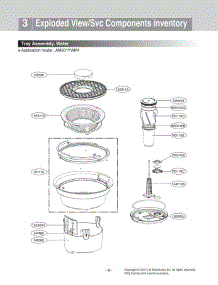 Tray Assembly, Water parts for Lg Air Conditioner AM501YWM1 from AppliancePartsPros.com