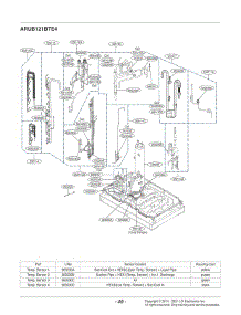 Section 3 parts for Lg Air Conditioner ARUB121BTE4.AWGBLUS from AppliancePartsPros.com