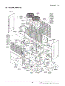 Section 2 parts for Lg Air Conditioner ARUB134DT2.AWGBLUS from AppliancePartsPros.com