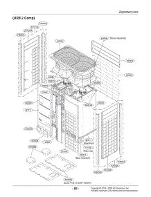 Section 2 parts for Lg Air Conditioner ARUM241DTE5.AWGBLUS from AppliancePartsPros.com
