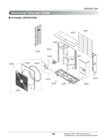 Section 2 parts for Lg Air Conditioner ARUN024GSS4.EWGBLUS from AppliancePartsPros.com