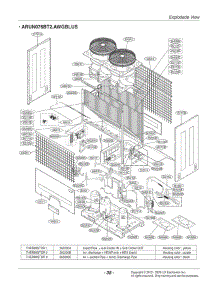Section 2 parts for Lg Air Conditioner ARUN076BT2.AWGBLUS from AppliancePartsPros.com