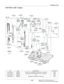 Section 3 parts for Lg Air Conditioner ARUN096BTE4.AWGBLUS from AppliancePartsPros.com