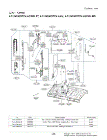 Section 3 parts for Lg Air Conditioner ARUN096DTE4.AWGBLUS from AppliancePartsPros.com
