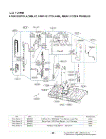 Section 3 parts for Lg Air Conditioner ARUN121DTE4.AWGBLUS from AppliancePartsPros.com