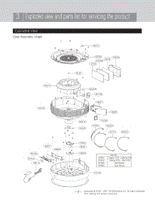 Case Assembly parts for Lg AS401VSA0 from AppliancePartsPros.com