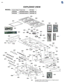 Exploded View parts for Lg Range CBGS3628N from AppliancePartsPros.com