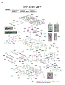 Section 2 parts for Lg Range CBGS3628S from AppliancePartsPros.com