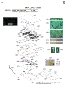 Exploded View parts for Lg Range CBIH3617BE from AppliancePartsPros.com