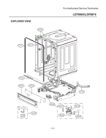 Diagram 2 parts for Lg Dishwasher D1426DB1 from AppliancePartsPros.com