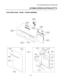 Diagram 7 parts for Lg Dishwasher D1426DB1 from AppliancePartsPros.com