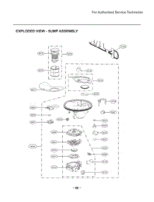 Sump Assembly parts for Lg Dishwasher D1426DB1 from AppliancePartsPros.com