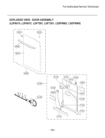 Door Assembly parts for Lg Dishwasher D1438DB from AppliancePartsPros.com