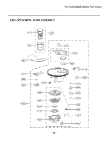 Sump Assembly parts for Lg Dishwasher D1438DB from AppliancePartsPros.com