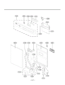 Section 3 parts for Lg Dishwasher D1454CFN from AppliancePartsPros.com