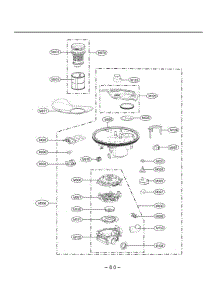 Section 5 parts for Lg Dishwasher D1454CFN from AppliancePartsPros.com