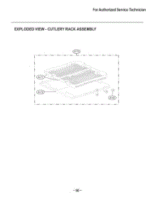 Cutlery Rack Assembly parts for Lg Dishwasher D1471DBK from AppliancePartsPros.com