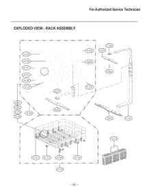 Rack Assembly parts for Lg Dishwasher D1471DBK from AppliancePartsPros.com