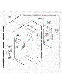 Control Panel Parts 1 parts for Lg Range DFS11EA from AppliancePartsPros.com