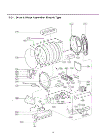 Drum & Motor Assembly parts for Lg Dryer DLE1001F from AppliancePartsPros.com