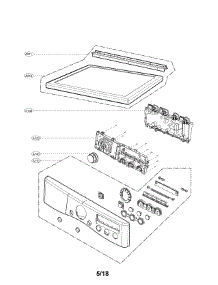 Control Panel And Plate Assembly parts for Lg Dryer DLE3180W from AppliancePartsPros.com