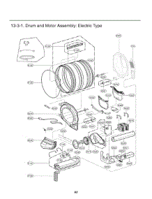 Section 3 parts for Lg Dryer DLE3460W from AppliancePartsPros.com