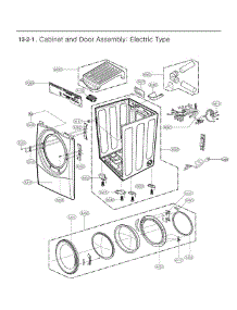 Section 2 parts for Lg Dryer DLE3470W from AppliancePartsPros.com