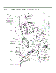Section 3 parts for Lg Dryer DLE3470W from AppliancePartsPros.com