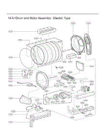 Drum And Motor Assembly parts for Lg Dryer DLE4970WE from AppliancePartsPros.com