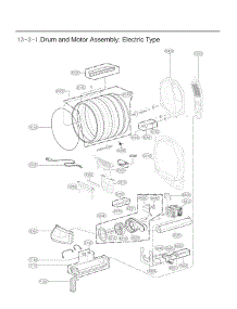 Drum And Motor Assembly parts for Lg Dryer DLE6100W from AppliancePartsPros.com