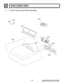 Control Panel And Plate Assembly parts for Lg Dryer DLE6100WA from AppliancePartsPros.com