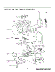 Drum And Motor Assembly parts for Lg Dryer DLE6100WA from AppliancePartsPros.com
