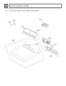Control Panel And Plate Assembly parts for Lg Dryer DLE7000WA from AppliancePartsPros.com