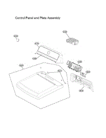 Control Panel / Plate Assy parts for Lg Dryer DLE7400WE from AppliancePartsPros.com