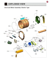Drum And Motor Assembly: Electric Type parts for Lg Dryer DLE8200L from AppliancePartsPros.com