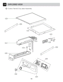 Control Panel & Top Plate Assembly parts for Lg Dryer DLEC885W from AppliancePartsPros.com