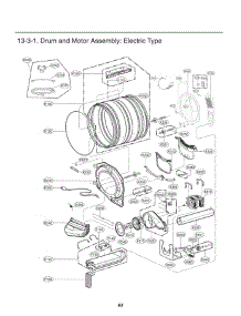 Section 3 parts for Lg Dryer DLEX3900K from AppliancePartsPros.com