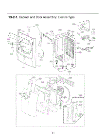 Section 2 parts for Lg Dryer DLEX5005K from AppliancePartsPros.com