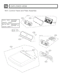 Diagram 1 parts for Lg Dryer DLEX7300VE from AppliancePartsPros.com