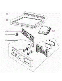 Control Panel And Plate Assembly parts for Lg Dryer DLEX8500W from AppliancePartsPros.com