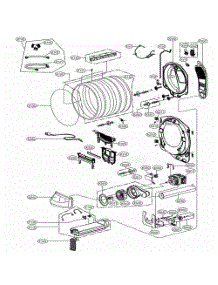Drum And Motor Assembly parts for Lg Dryer DLEX9500W from AppliancePartsPros.com